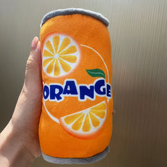 [Dog Toy] Plush Squeaky Can Toys for Dogs - Interactive Pet Sound Toys with Striped Pattern, Durable Chew-Resistant Material, No Battery Needed, Medium Breeds & All Dog Types, Dog Squeaky Toy, Playful Dog Design, Safe Dog Product