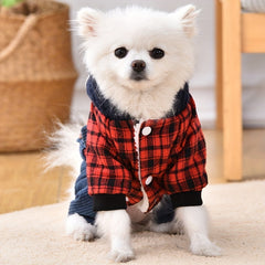 Lovely Pet Winter Warm Clothes, Dog Coldproof Jumpsuit, Dog Windproof Hooded Jacket For Outdoor Dog Overall Clothing