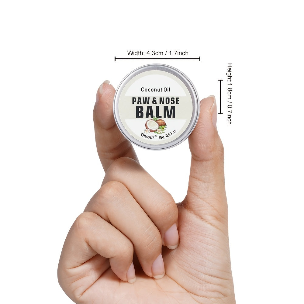 OIVOLII Nourishing Paw Cream for Dogs - Fast-Acting, Long-Lasting Protection, Prevents Cracked Paws & Nose, Safe for Sensitive Light Beige, Easy Application, Ideal for Running, Walking, Hot/Cold Weather - Pet Paw Care Essential, Paw Cream for Dogs, Easy A