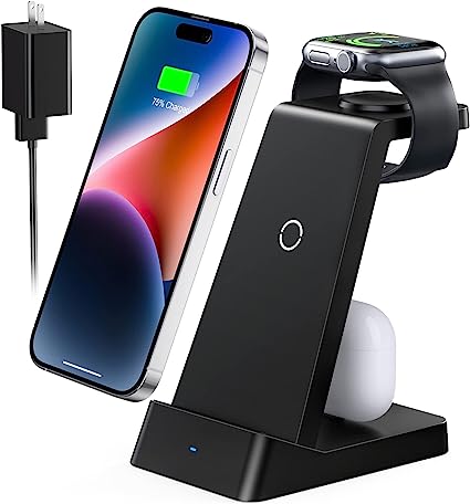 Wireless Charging Station, 18W Fast Wireless Charger for iPhone