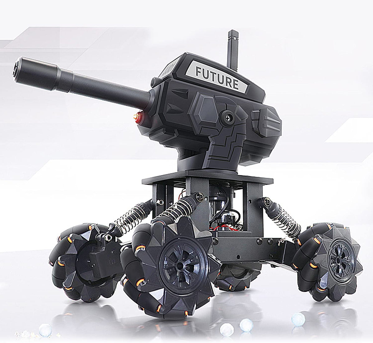 DIY Build Remote Control Tank Kit with 360° Rotate Water Bomber