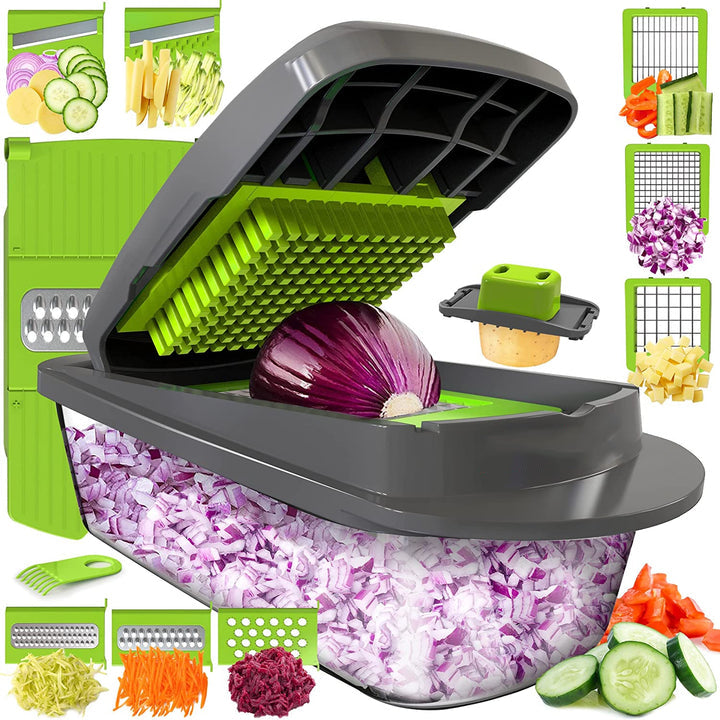 8 Blade Vegetable , Onion Chopper, Cutter, Dicer, Egg Slicer with Container