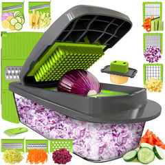 8 Blade Vegetable , Onion Chopper, Cutter, Dicer, Egg Slicer with Container