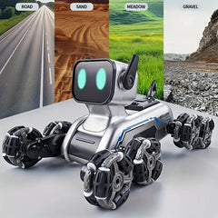 Robot Dog Toy: 8-wheel Drive, Gesture & Remote Control
