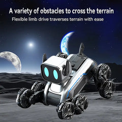 Robot Dog Toy: 8-wheel Drive, Gesture & Remote Control