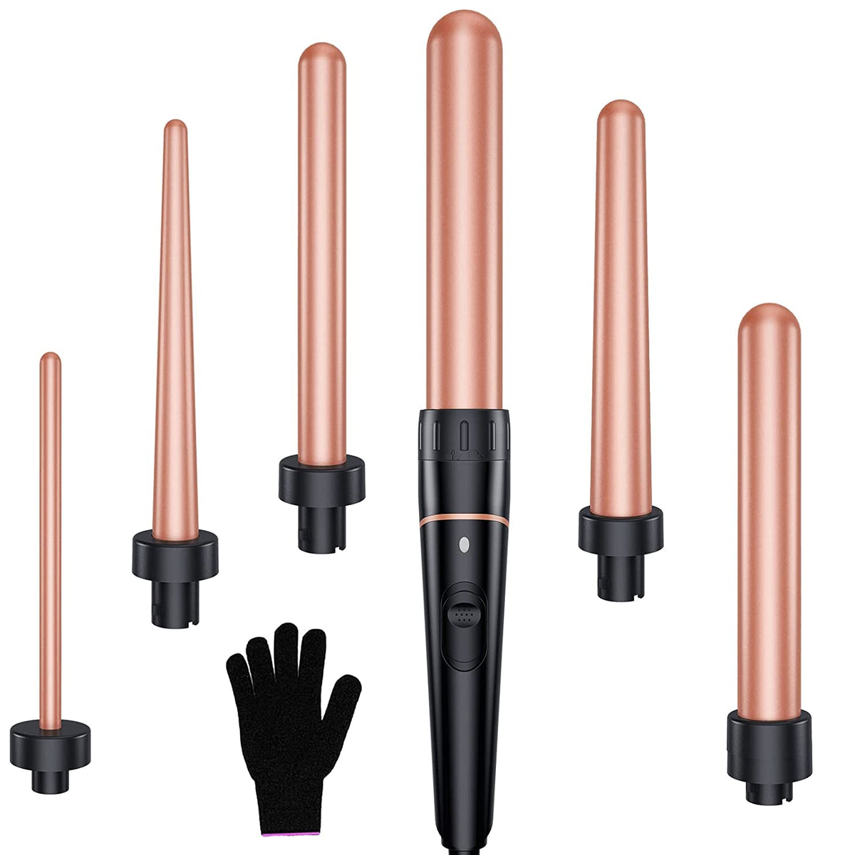 Interchangeable Curling Iron Wand Curler