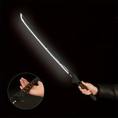 LED-Illuminated Samurai Sword Replica, 80cm/31.49inch, Acrylic Cyberpunk Katana, Cool And Handsome Style, with Light-Up Feature, for Cosplay, Party Decoration, and Photography Props