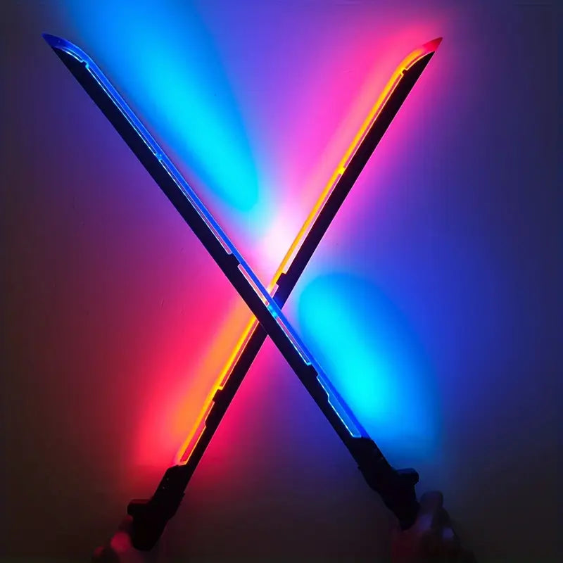 LED-Illuminated Samurai Sword Replica, 80cm/31.49inch, Acrylic Cyberpunk Katana, Cool And Handsome Style, with Light-Up Feature, for Cosplay, Party Decoration, and Photography Props
