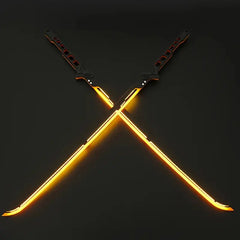 LED-Illuminated Samurai Sword Replica, 80cm/31.49inch, Acrylic Cyberpunk Katana, Cool And Handsome Style, with Light-Up Feature, for Cosplay, Party Decoration, and Photography Props