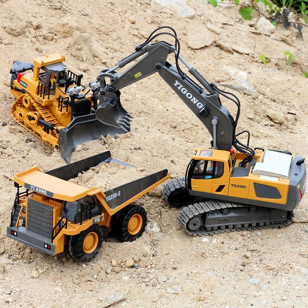 RC Excavator Dumper Bulldozer 1/20 2.4GHz 11CH RC Truck