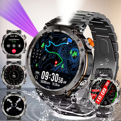 Men'S Outdoor Sports Smartwatch with Wireless 5.0