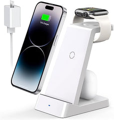 Wireless Charging Station, 18W Fast Wireless Charger for iPhone