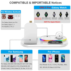 Wireless Charger For Galaxy Watch 4 3 in 1 Qi Wireless Charger Dock 30W Fast Charging Station For Samsung