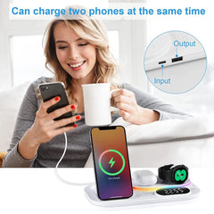 Wireless Charger For Galaxy Watch 4 3 in 1 Qi Wireless Charger Dock 30W Fast Charging Station For Samsung