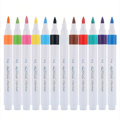 12-color Pet Nail Art Pen Dog Opague Nail Marking Graffiti Pen Water-based Pet Nail Art Pen - Pet Nail Graffiti Tool - Easy-to-use Non-toxic Pet Grooming Supplies