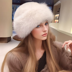 Elegant Thickened Winter Hat - Comfortable And Warm Mongolian Hat with Ear Protection, Featuring a Stylish And Simple Design, Elastic Fit, Suitable for Outdoor Activities in Cold Weather, Home Life, Work, And Study. A Perfect Gift for Christmas