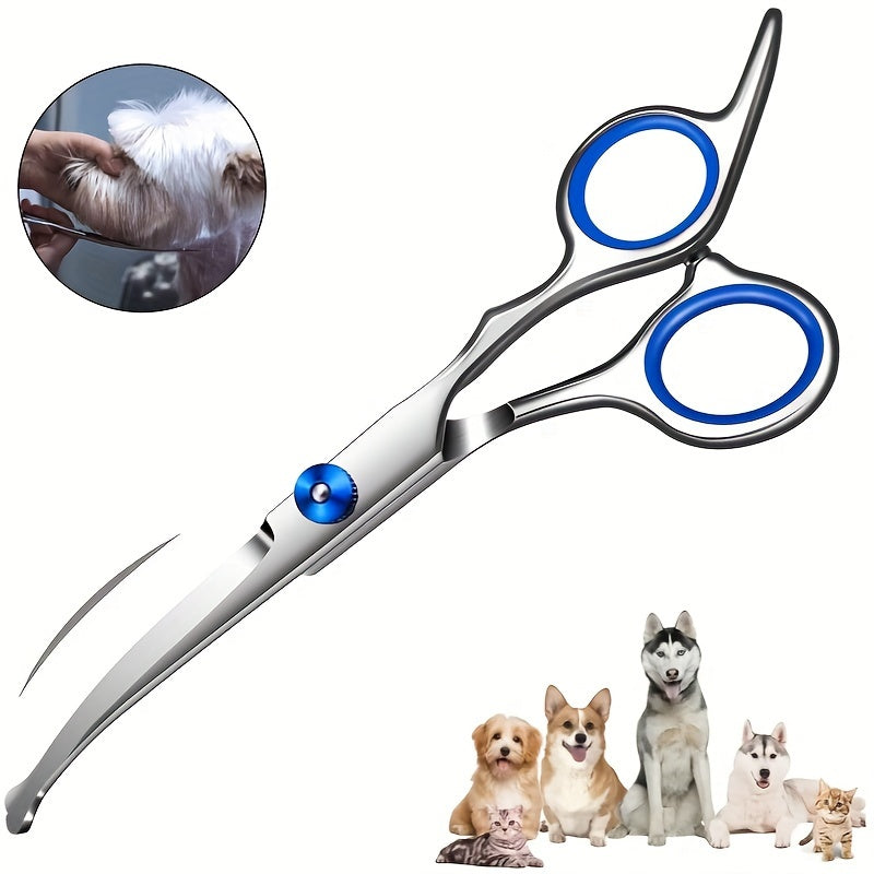 Professional Stainless Steel Pet Grooming Scissors - Uncharged, No Battery Required - Safe Dog Grooming Tools for Trimming, Shaping, and Styling - Suitable for Dogs and Cats