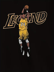 Men's Tribute 24 Jersey Number & Print Hoodie - Golden Icon Sweatshirt, Casual Long Sleeve Pullover for Spring/Fall, Machine Washable Sportswear (No.243D Design)