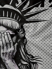 Men's Hooded Fashion Print Sweatshirt, Street Style, Statue of Liberty Print, Casual and Comfortable, Versatile, Machine Washable, Suitable for Friends Gatherings and Daily Casual Wear, Street Style Clothing, Friends Gatherings Outfit, Men's Hooded