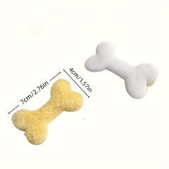 Set of Five Soft Chew Toys for Puppies, Ideal for Pet Decor, Suitable for Both Young And Adult Dogs, Making Great Gifts for Birthdays Or Housewarming. Available in White, Pink, Yellow, And Blue, These Toys Also Promote Dental Health with Their Fun P