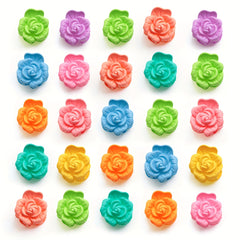 6pcs of Peony Flower Pet Hair Clips, Cute for Small Dogs Like Yorkshire, Bichon, Teddy, Maltese, And West Highland Terrier.