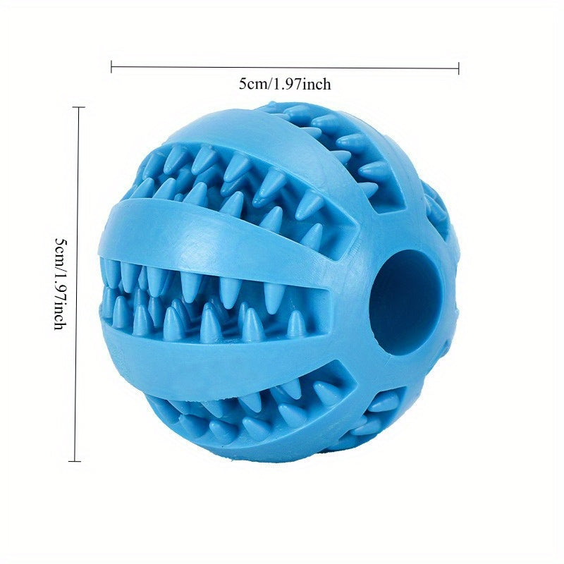 1pc Heavy-Duty Bite-Resistant Dog Ball - Non-Toxic Chew Proof Bouncing & Leakage Toy Suitable for Grinding Teeth, Anti-Gnawing for Large & Small Dogs, Puppy Teething, Pet Ball for /Outdoor Play