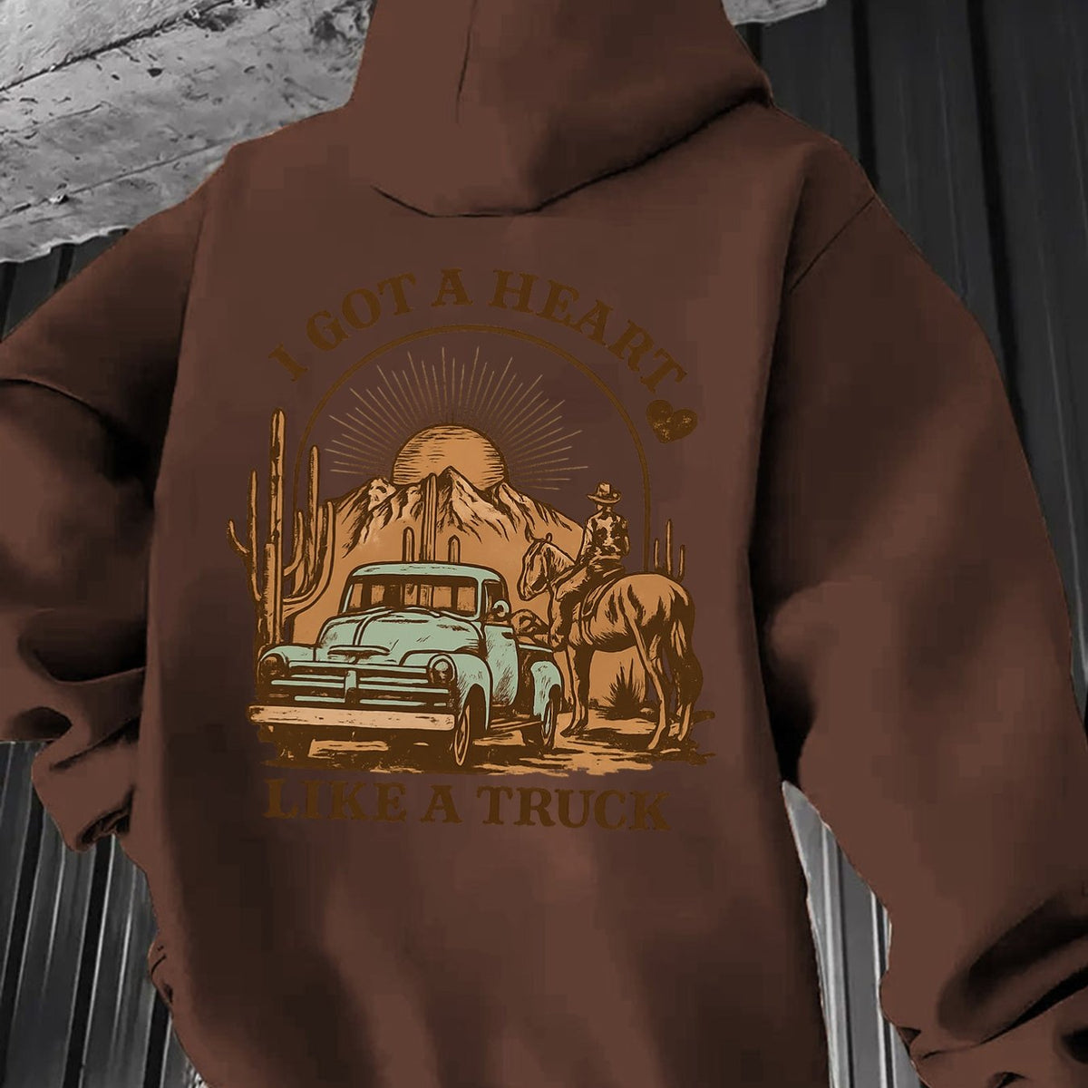 Men's Heavyweight Hooded Sweatshirt - Winter Warm Pullover Hoodie with Geometric Patterns, Loose Fit Streetwear Sweater, Durable Casual Sweaters for Urban Style & Layering (Machine Washable) - Suitable for Winter Warmth & Year-Round Wear