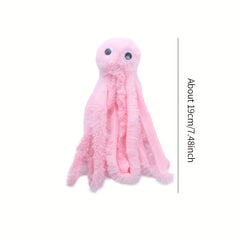 Cat Toy Cute Octopus Shaped Plush Toy Bite-Resistant Grinding Teeth Interactive Play Pet Supplies