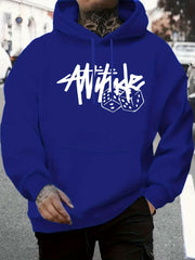 Men's Light Grey Hoodie - All-Season Pullover Sweatshirt, Machine Washable Casual Streetwear for Everyday & Formal Outfits, Sweater Hoodie, Autumn Layering Piece, Bold Geometric Design, Soft Texture Apparel, Urban Fashion, Cozy Texture, Unisex Style, Urba