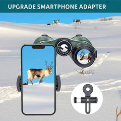 High Power Binoculars with BaK4 prisms, IPX7 Waterproof with Phone Adapter
