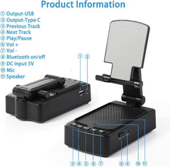 Gifts for Him Dad Women Who Want Nothing, Adjustable Tablet Holder with Wireless Speaker