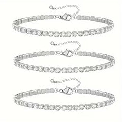 925 Silver 4.4 Carat Moissanite Tennis Bracelet