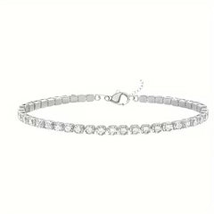 925 Silver 4.4 Carat Moissanite Tennis Bracelet